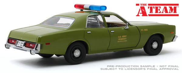 84103a - US Army Police - 1977 Plymouth Fury - The A-Team (TV Series, 1983-87)