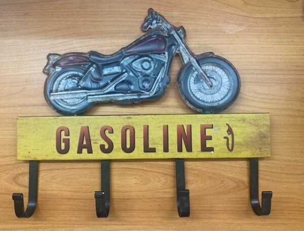 img 8375 - MOTORCYCLE GASOLINE KEY RACK - METAL (11" HIGH 12" WIDE)