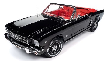 amm1312frt - 1964 1/2 Ford Mustang Convertible in Raven Black