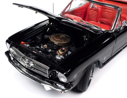 amm1312frt 03 - 1964 1/2 Ford Mustang Convertible in Raven Black