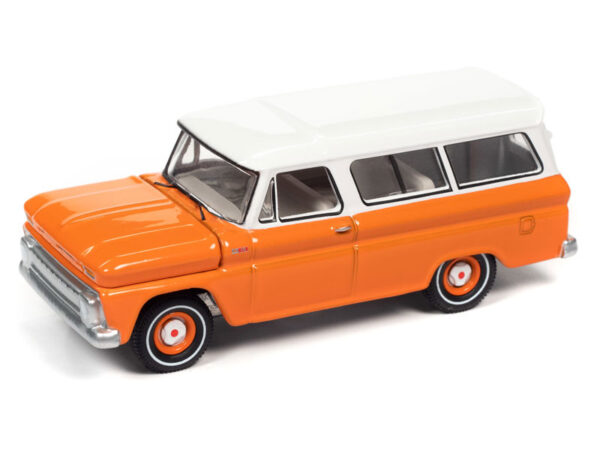 awsp060b - 1965 Chevrolet Suburban in Orange with White Roof