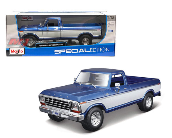 31462bl - 1979 Ford F150 Pickup – BLUE White – Special Edition