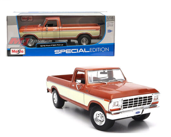 31462brn - 1979 Ford F150 Pickup – Brown White – Special Edition