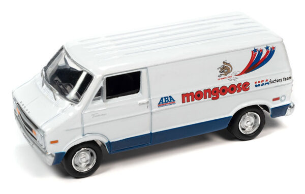 jlsp328 - Mongoose 1977 Dodge Van BMX/Freestyle Bike in White with Dark Blue Side Stripe 