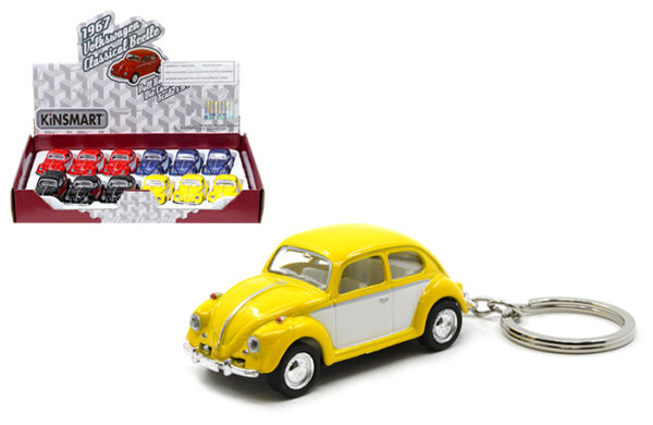 kt2540dck 1 1 - 1967 Volkswagen Classical Beetle (2-Tone) with Keychain – 2″ (SPECIFY COLOR IN NOTES)