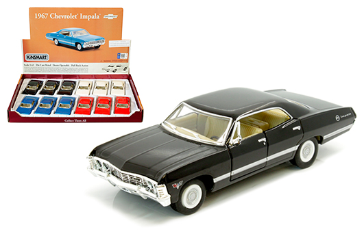 kt5418d 1 - 1967 Chevrolet Impala – 5″ Pull back again - RED, BLUE, CREAM OR BLACK