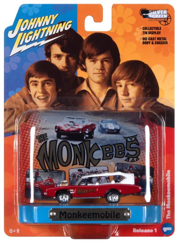 jlsp334 1 - The Monkees - Monkees Mobile with Tin display in Red and White