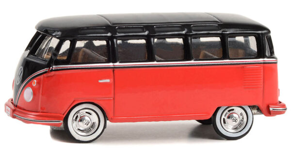 37290 b - 1956 Volkswagen 23-Window Microbus (Lot #1438.1) in Red and Black with Tan Interior