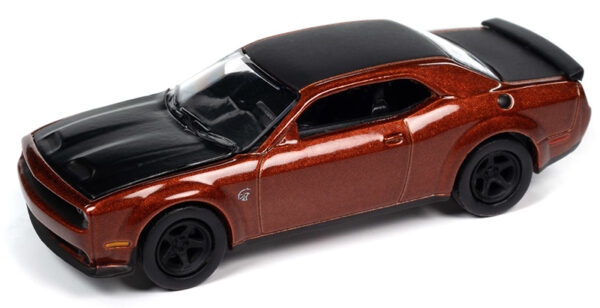 awsp139a - 2021 Dodge Challenger SRT Super Stock in Sinamon Stick Metallic with Flat Black Hood, Roof and Trunk