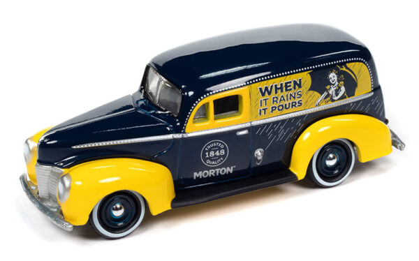 jlsp349 - Morton Salt - 1940 Ford Sedan Delivery in Dark Blue and Yellow