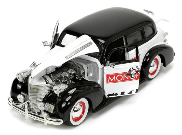 v1 33230 - 1939 Chevrolet Master Deluxe with Mr Monopoly Diecast Figure