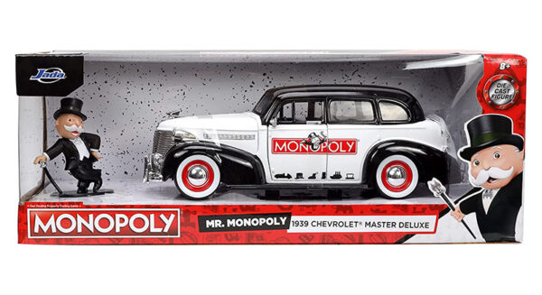v3 33230 - 1939 Chevrolet Master Deluxe with Mr Monopoly Diecast Figure