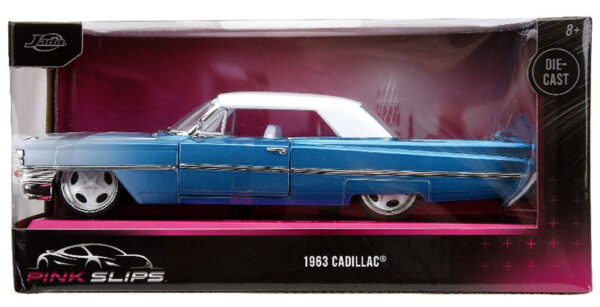 v7 34897 - 1963 Cadillac in Candy Blue Gradient with Base - Pink Slips