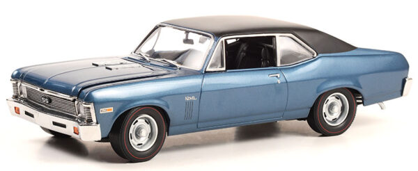 18973 - 1969 Chevrolet Nova in Blue with Black Vinyl Top The Mod Squad (TV Series 1968-73)