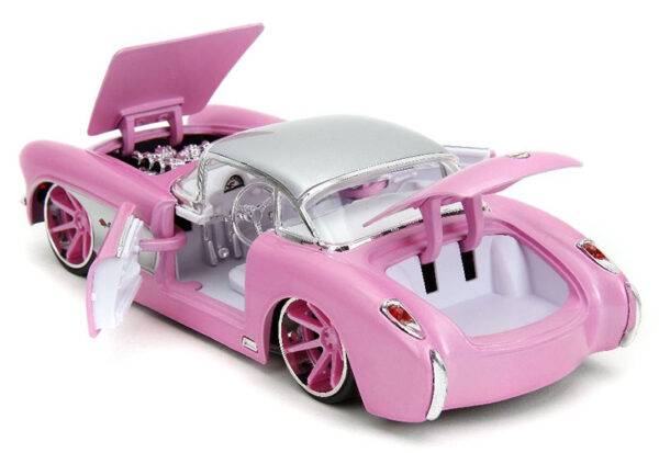 35161c - 1957 Chevrolet Corvette in Pink with Base Pink Slips