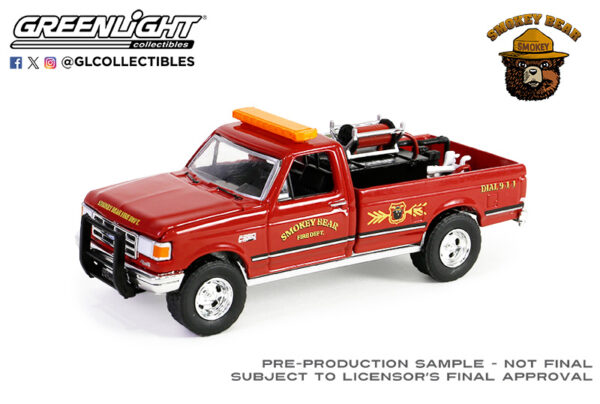 38060 e 1 - Fire Service - 1990 Ford F-250 Truck with Fire Equipment, Hose and Tank 