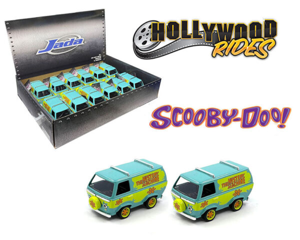 35287 - Scooby-Doo The Mystery Machine –Pullback Action- Hollywood Rides 1:32